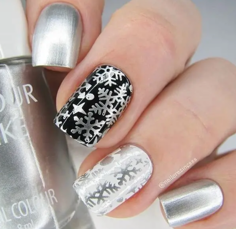 Chrome "Pale Silver" Stamping Polish - Colour Alike
