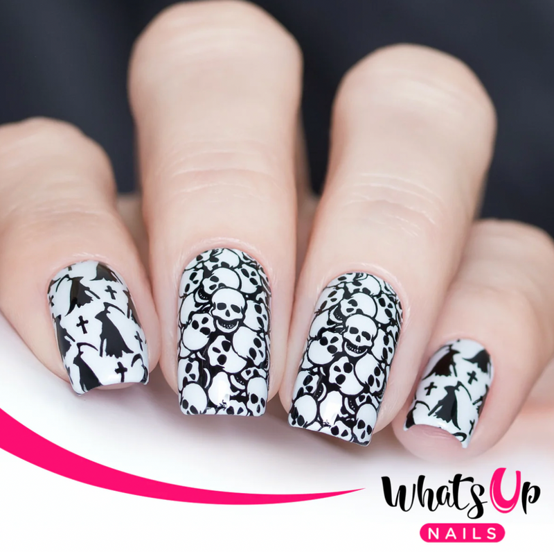 Whats Up Nails Eeks and Screams Stamping Plate