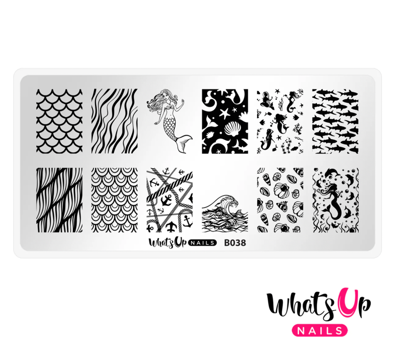 Whats Up Nails Lost at Sea Stamping Plate