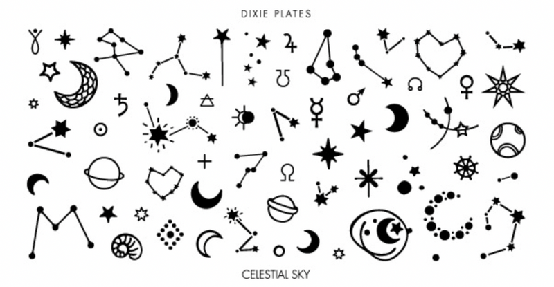 Dixie Plate Celestial Sky