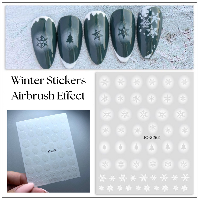 Winter Airbrush Stickers #2