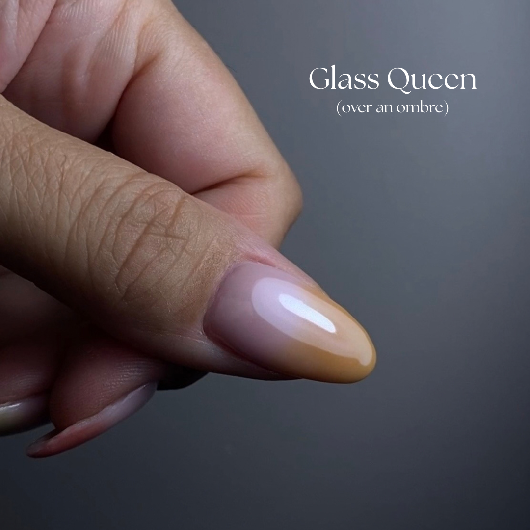 Glass Queen - Clear/Mirror White Glaze Chrome LTD EDITION