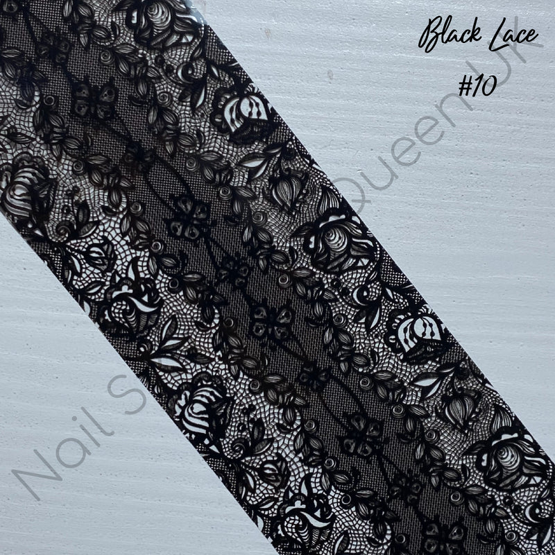 Black Lace Transfer Foil Collection