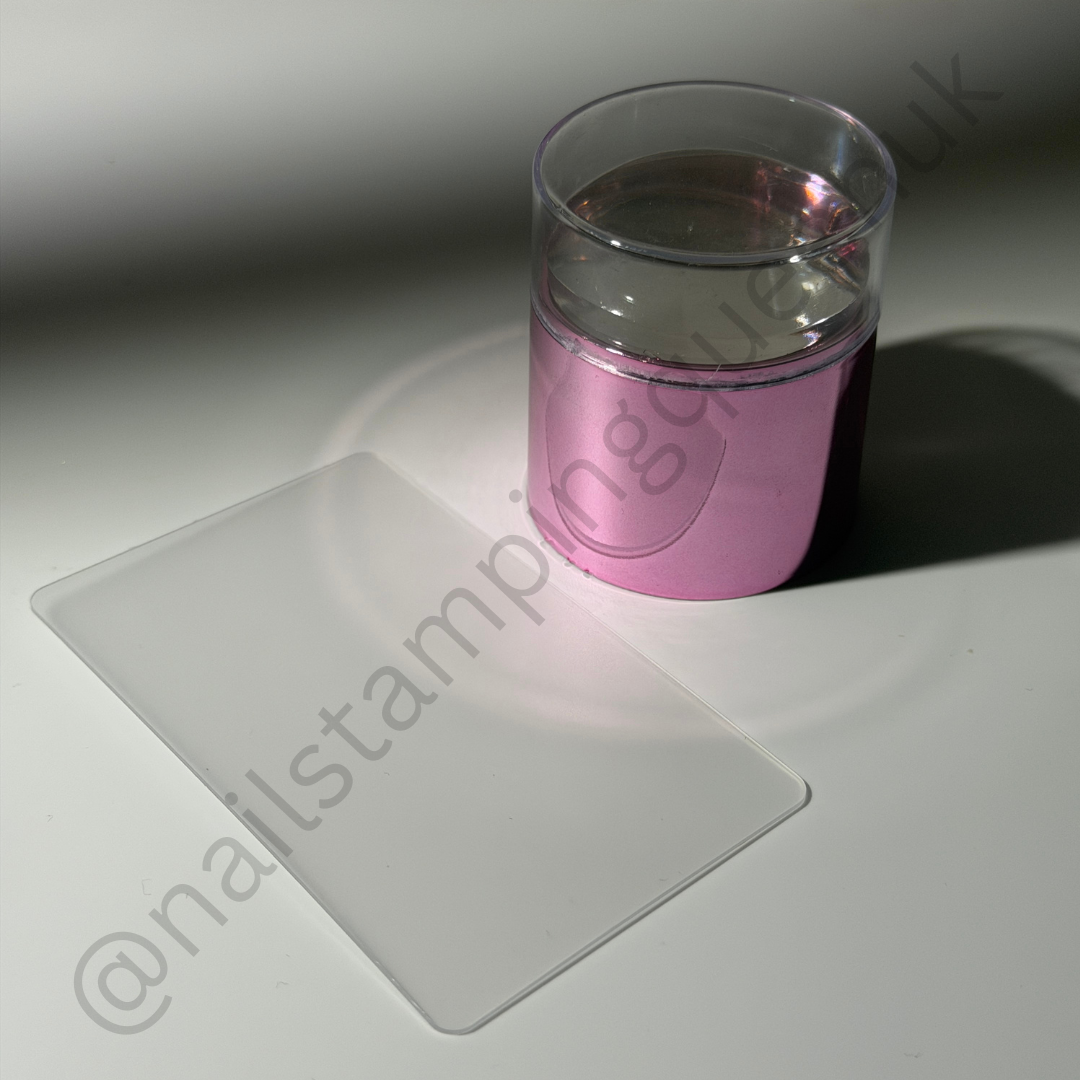 Pink "see through" Stamper & Scraper
