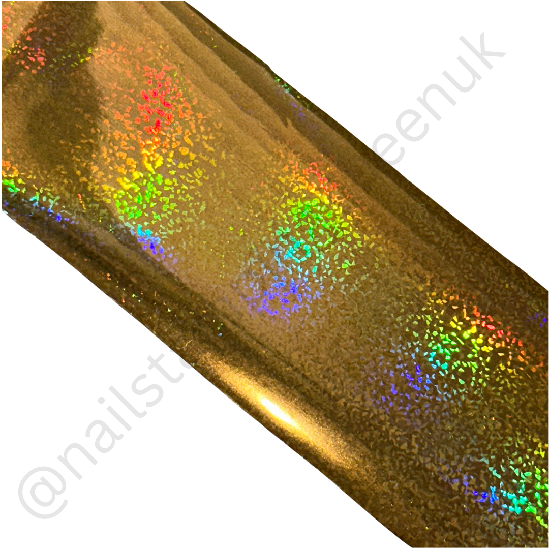 Gold Holo Crackle Transfer Foil