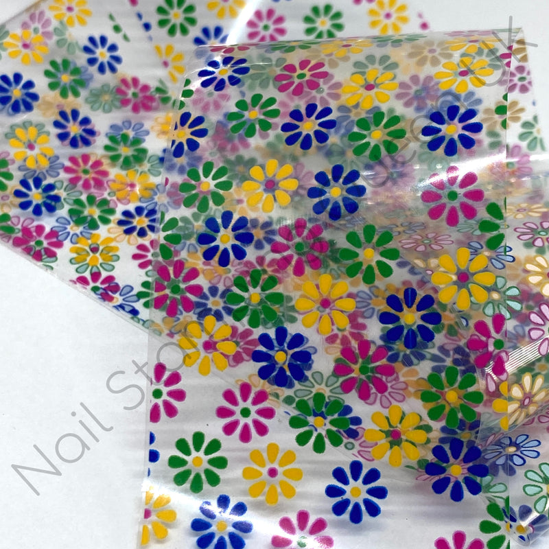 Rainbow Daisy Transfer Foil