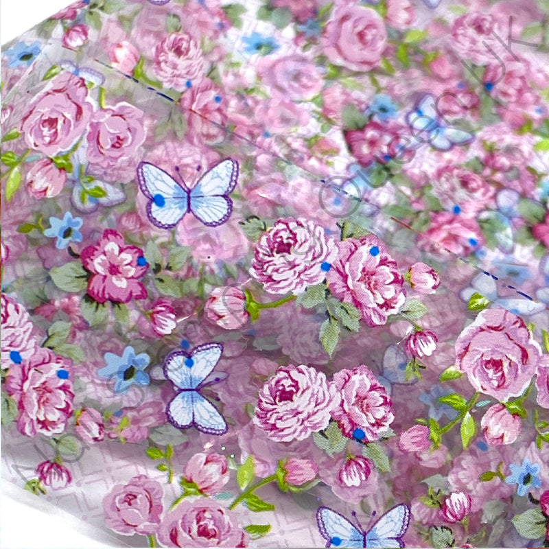 Sweet Pea Floral Transfer Foil